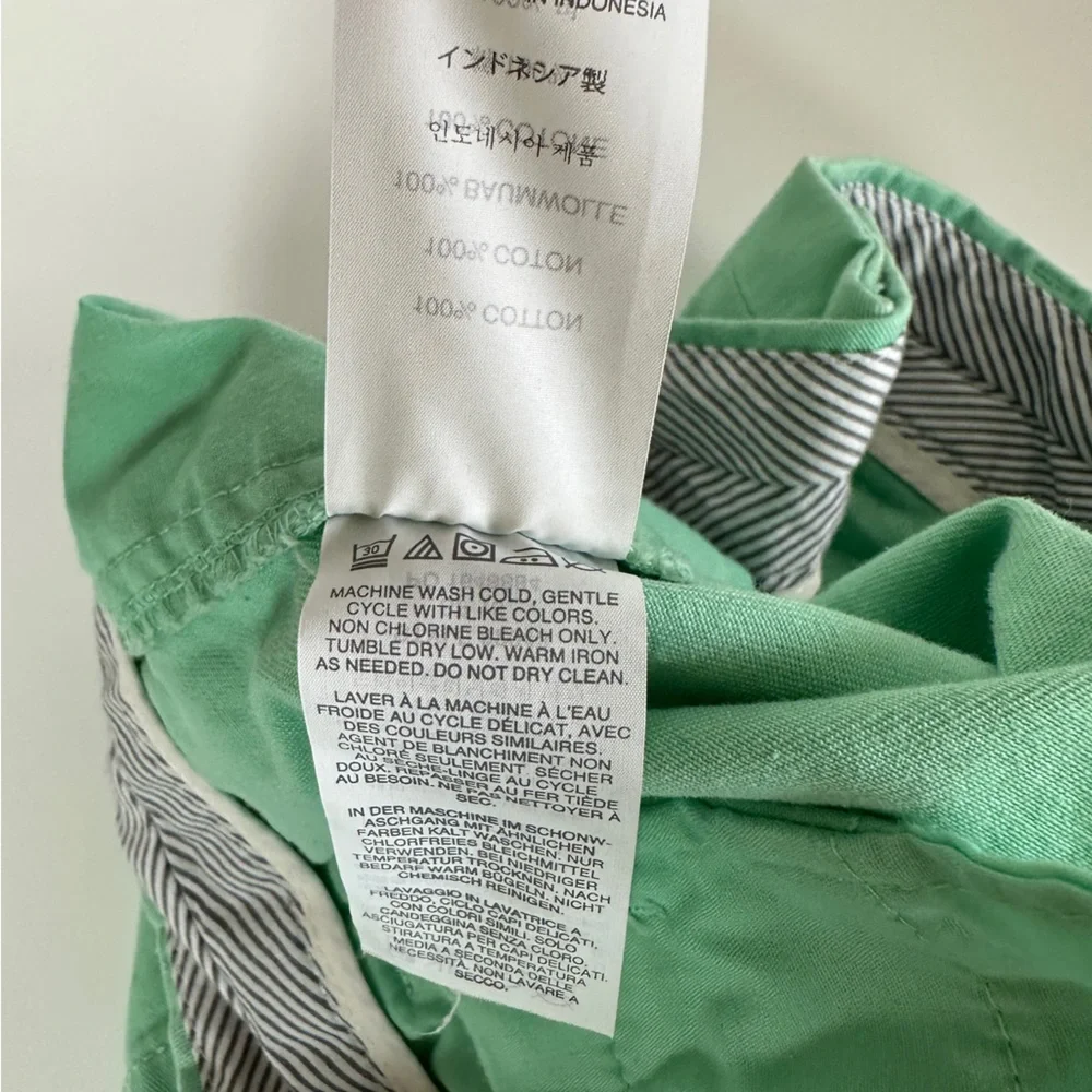 J. Crew Chino Women’s Shorts Bright Green‎ Mint Size 2